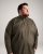 Motley Denim Lisbon Long Sleeve Shirt Dark Khaki - Chemises - Chemises Grandes Tailles Hommes