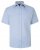 Kam Jeans 6283 Casual SS Herringbone Shirt Blue - Chemises - Chemises Grandes Tailles Hommes