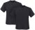 Adamo Marlon Comfort fit 2-pack T-shirt Charcoal - T-shirts - T-shirts Homme Grande Taille
