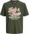 Jack & Jones Logo 2COL T-Shirt Green - T-shirts - T-shirts Homme Grande Taille