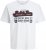 Jack & Jones Logo 2COL T-Shirt White - T-shirts - T-shirts Homme Grande Taille