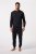 JP1880 Pyjamas Two-piece Long Sleeve and Long Trousers Navy - Sous-vêtements & bain - Sous-vêtements Grande Taille