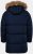 JP1880 Quilted Parka Lightweight and Warm with Faux Fur Hood Navy - Vestes - Vestes Homme Grandes Tailles