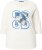 Ulla Popken Photo Graphic 3/4 Sleeve Tee Pearl White - T-shirts imprimés pour femme - 