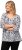 Ulla Popken Number Print 3/4 Sleeve Tee Snow White - T-shirts imprimés pour femme - 