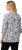 Ulla Popken Number Print 3/4 Sleeve Tee Snow White - T-shirts imprimés pour femme - 