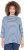Ulla Popken Striped 3/4 Sleeve Turtleneck Tee Light Blue - T-shirts imprimés pour femme - 