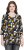 Ulla Popken Graphic Print 3/4 Sleeve Tee Black - T-shirts imprimés pour femme - 