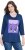 Ulla Popken Fashion Graphic T-Shirt Dark Blue - T-shirts imprimés pour femme - 