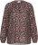Kaffe Curve Belle Blouse Pink Black Graphic Flower - Chemisiers - 