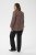 Kaffe Curve Belle Blouse Pink Black Graphic Flower - Chemisiers - 