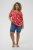 Kaffe Curve Ami Short Sleeve Blouse Printed Poppy Red - Blouses et tuniques - 