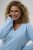 Kaffe Curve Jilanda V-Neck Pullover Blue - Pulls et mailles - 
