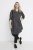 Kaffe Curve Milana Shirt Robe Noir / Chalk rayure - Robes - 