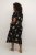 Kaffe Curve Jenna Robe Noir/Brown Flower imprimé - Robes - 