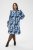 Kaffe Curve Sasja Robe Blue Snake Flower - Robes - 