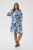 Kaffe Curve Aliana Dress Blue Flower Animal - Robes midi - 