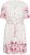 Kaffe Curve Rosa Mini Dress White Rose Border Flower - Robes mini - 