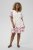 Kaffe Curve Rosa Mini Dress White Rose Border Flower - Robes mini - 