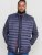 D555 WICKHAM 1 Puffer Gilet with Burgundy Lining Navy - Gilets sans manches - Gilets grandes tailles