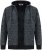 Duke Fareham Bonded Sherpa Lining Knitted Hoodie Grey - Sweatshirts & hoodies - Sweatshirts/Hoodies grande taille homme