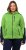 Ulla Popken Contrast Inserts Sweater Knit Hoodie Light Green - Sweatshirts & hoodies - 