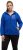 Ulla Popken Teddy Fleece Partial Zip Hoodie Royal Blue - Sweatshirts & hoodies - 