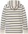 Ulla Popken Stripe Print Loungewear Hoodie Chalk - Sweatshirts & hoodies - 