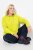 Ulla Popken Zippered Pocket and Reflective Piping Hoodie Green Apple - Sweatshirts & hoodies - Sweats, Hoodies & Maille Douillets