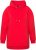 Ulla Popken Back Print Kangaroo Pocket Hoodie Hibiscus Red - Sweatshirts & hoodies - 