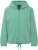 Ulla Popken Drawstring Hem Two-Tone Knit Hoodie Emerald Green - Sweatshirts & hoodies - 