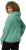 Ulla Popken Drawstring Hem Two-Tone Knit Hoodie Emerald Green - Sweatshirts & hoodies - 