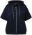 Ulla Popken Short Sleeve Zip-Up Hoodie Navy - Sweatshirts & hoodies - 