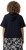Ulla Popken Short Sleeve Zip-Up Hoodie Navy - Sweatshirts & hoodies - 