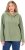 Ulla Popken Teddy Plush Long Sleeve Hoodie Sage Green - Sweatshirts & hoodies - 