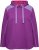Ulla Popken Waffle Pique Contrast Color Hoodie Dark Purple - Sweatshirts & hoodies - 