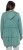 Ulla Popken Tiered Flounce Panel Zip Up Hoodie Green - Sweatshirts & hoodies - 