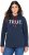Ulla Popken TRUE Lettering Hoodie Navy Blue - Sweatshirts & hoodies - 