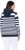 Ulla Popken Oversized Striped Long Sleeve Hoodie Ink Blue - Sweatshirts & hoodies - 