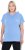 Ulla Popken Quick Drying Short Sleeve Hoodie Light Blue - Sweatshirts & hoodies - 