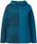 Ulla Popken Split Print LOVE Hoodie Teal - Sweatshirts & hoodies - 