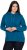 Ulla Popken Relaxed Fit Long Sleeve Hoodie Cerulean - Sweatshirts & hoodies - 