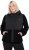 Ulla Popken Mixed Texture Hoodie Black - Sweatshirts & hoodies - 