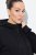 Ulla Popken Mix Fabric Reflective Trim Zip Hoodie Black - Sweatshirts & hoodies - Sweats, Hoodies & Maille Douillets