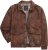 JP1880 Finest Goat Suede Leather Blouson Tobacco Brown - Vestes - Vestes Homme Grandes Tailles
