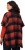 Ulla Popken Oversized Plaid Wing Collar Poncho Red Orange - Vestes - 