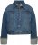 Ulla Popken Wide Cuff Denim Jacket Blue Denim - Vestes - 