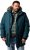 Men Plus Parka With Fur Hood Dark Green - Vestes - Vestes Homme Grandes Tailles
