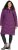 Ulla Popken HYPRAR Longline Water Repellent Jacket Plum - Vestes - 