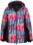 Ulla Popken HYPRAR Graphic Stripe Fully Lined Ski Jacket Teal - Vestes - 